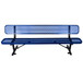 6' Outdoor Steel Bench With Backrest