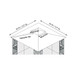 Patio Double Roof Gazebo Replacement Canopy Top Fabric
