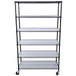 6 Tier 6000Lbs Capacity Nsf Metal Shelf Wire Shelving Unit, Heavy Duty Adjustable Storage Rack With Wheels & Shelf Liners For Commercial Grade Utility Steel Storage Rack