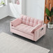 Modern Sofa, Sofa Pull-Out Bed, Small Love Seat Casual Sofa With Back, With Pillow, Pockets, Living Room Furniture, 3 In 1 Convertible Sleep Sofa Bed