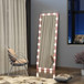 Full Length Mirror With Lights Full Body Vanity Mirror With 3 Color Modes Lighted Standing Floor Mirror For Dressing Room Bedroom Wall Mounted Touch Control