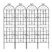Metal Garden Rustproof Trellis For Climbing Plants Outdoor Flower Support