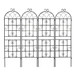 Metal Garden Rustproof Trellis For Climbing Plants Outdoor Flower Support