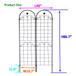 Metal Garden Trellis For Climbing Plants Outdoor Rustproof Plant Support Rose Trellis Netting Trellis