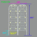 Metal Garden Trellis Rustproof Trellis For Climbing Plant Outdoor Flower Support