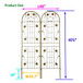 Metal Garden Trellis Rustproof Trellis For Climbing Plant Outdoor Flower Support