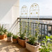 Metal Garden Trellis Rustproof Trellis For Climbing Plant Outdoor Flower Support