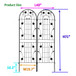 Metal Garden Trellis Rustproof Trellis For Climbing Plant Outdoor Flower Support