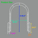 Metal Garden Arch Garden Arbor Trellis Climbing Plants Support Rose Arch Outdoor Arch