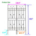 Metal Garden Trellis Rustproof For Climbing Plants Outdoor Flower Support