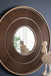 Round Carter Wooden Mirror WithIron Frame Neutral Colorway Wall Decor For Live Space