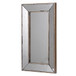 Distressed Accent Mirror, Traditional Style Framed Wall Mirror For Living Room