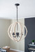 Chandelier, Hanging Light Fixture With Adjustable Chain For Kitchen, Bulb Not Included