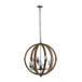 Chandelier, Hanging Light Fixture With Adjustable Chain For Kitchen, Bulb Not Included
