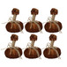 Pumpkin Ornament For Holiday Harvest Festival Fall Festival & Thanksgiving (Set of 6)