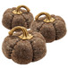 Pumpkin Ornament Decor For Holiday Harvest Festival Fall Festival & Thanksgiving (Set of 3)