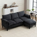 Convertible Combination Sofa With Footstools With Storage