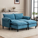 Convertible Combination Sofa With Footstools With Storage