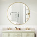 Wall Circular Mirror Metal Framed Mirror Round Vanity Mirror Dressing Mirror, For Bathroom, Living Room, Bedroom Wall Decor