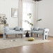 Modern Chenille Loveseat Sofa, Comfy Upholstered 2 Seater