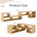 Cube TV Stand With Open Storage And 2 Shelves
