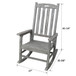 Oversized Porch Rocker Chair With Wide Seat And Tall Backrest