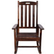 Oversized Porch Rocker Chair With Wide Seat And Tall Backrest