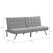 Modern Sofa Bed With Wood Frame And Stainless Legs