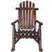 Durable Wooden Porch Rocker, Fir Log Rocking Chair