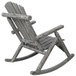 Durable Wooden Porch Rocker, Fir Log Rocking Chair