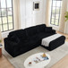 Modern Minimalist L Shape Modular Sectional Sofa, Couch