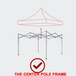 Canopy Replacement Top With 4 Pack W8 Bags, Pop Up Tent Cover Only, Frame Not Included