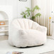 Beanbag Chair, Beanbag Sofa Chair With Armrests Stuffed High Density Foam
