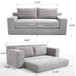 Convertible Loveseat Sofa Bed With Memory Foam & Steel Frame