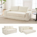 Convertible Loveseat Sofa Bed With Memory Foam & Steel Frame