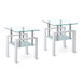 Tempered Glass Table With Storage