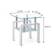 Tempered Glass Table With Storage