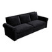 3 In 1 Convertible Sleeper Sofa With Nailhead Trim & Rolled Arm