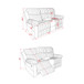 Bruni - Console Reclining Loveseat With Manual Recline