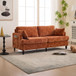Chenille 2 Seater Sofa With LED Light, USB Charging Port, And Storage Bag