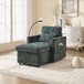 Multifunctional Chenille Recliner Sofa With Storage And Phone Bracket