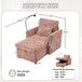 Multifunctional Chenille Recliner Sofa With Storage And Phone Bracket
