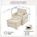 Multifunctional Chenille Recliner Sofa With Storage And Phone Bracket