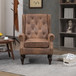 Modern Accent Armchair With Sturdy Wood Legs