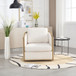 Corduroy Barrel Chair, 360 Degree Swivel