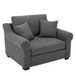 Modern Chenille Oversized Armchair, Chair And A Half, Single Sofa