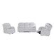 Blanche - Reclining Set With LED Lights, Speaker