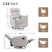 Modern Upholstered Rocker Nursery Chair Plush Seating Glider Swivel Recliner Chair
