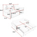 Pull Out Sofa Bed, 3 Seat Convertible Sleeper Sofa With 2 In 1 Pillow And Blanket Set