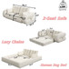 Human Dog Bed, Multi Functional Foldable Sofa Bed, 3 In 1